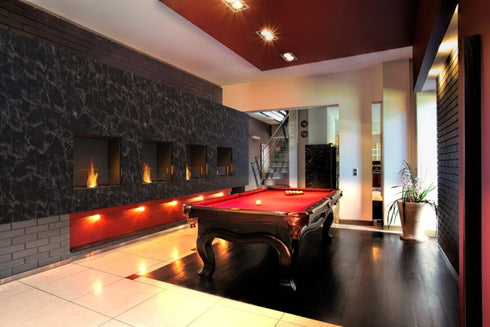 Ecosmart Fire Flex 60SS.BXL Single Sided Fireplace Insert - Black Finish / Black Burner - ESF.FX.60SS.BXL.B